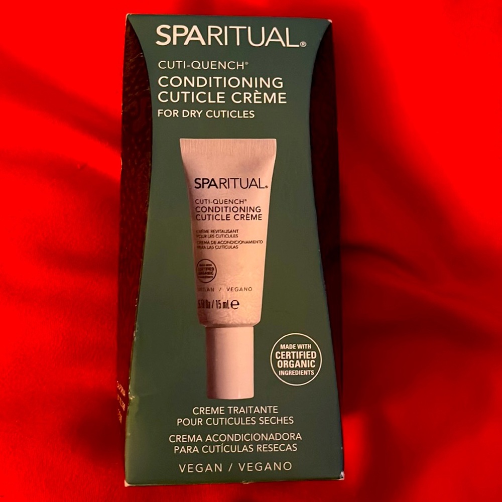 New & never opened SpaRitual vegan conditioning cuticle crème for dry‎ cuticles